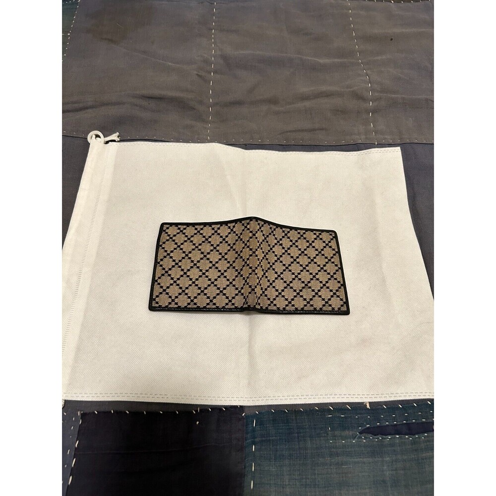 Gucci Mens Bifold With Coin Pouch Logo Pattern Louis Goyard